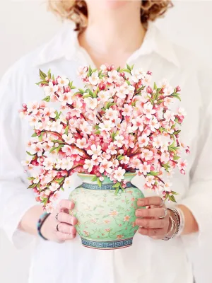 Japanese Cherry Blossoms Pop-Up Greeting Card