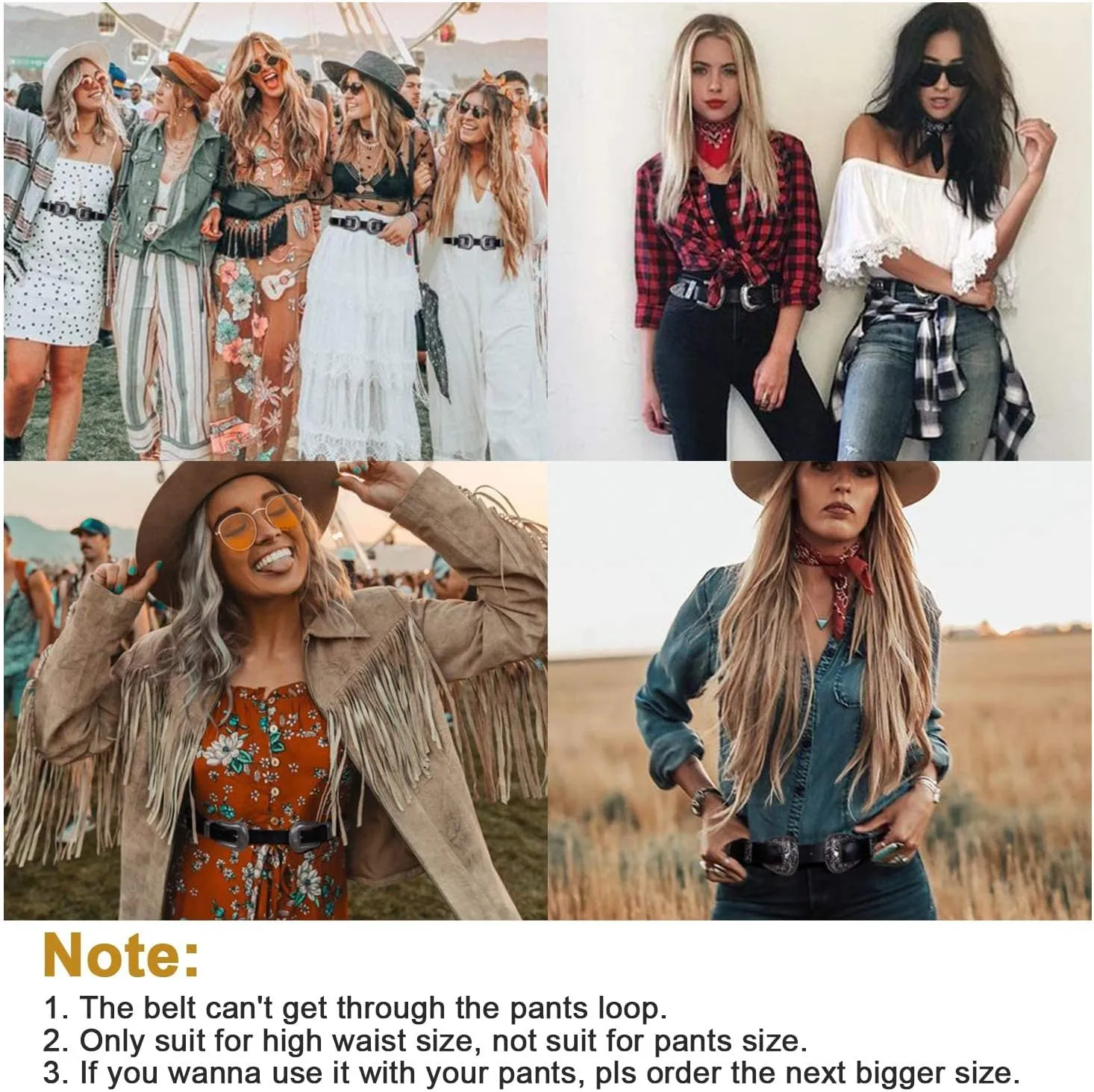 JASGOOD Women Leather Belts Ladies Vintage Western Design Black Waist Belt for Pants Dresses