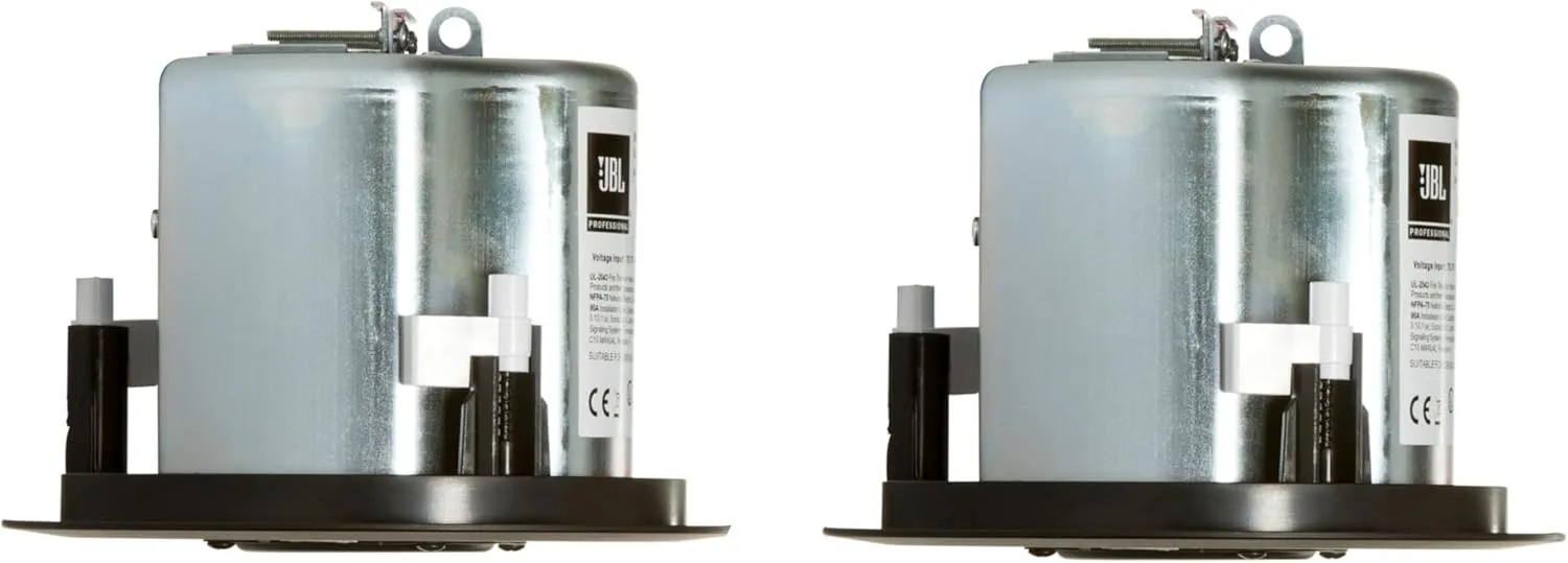 JBL Professional Control Compact 3" Ceiling Loudspeaker, Black, Sold as Pair (12C/T-BK), 3-Inch