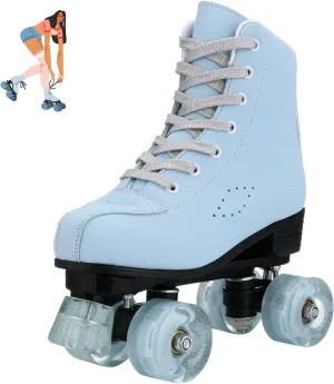 jessie Roller Skates for Women, Frosted Roller Skates Adjustable Holographic Women Roller Skates Speed Skates for Women Roller Skates Adults for Girls Indoor Outdoor