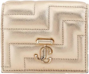 JIMMY CHOO Hanne JC Emblem Leather Wallet
