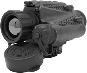 Jockey 640 Compact Thermal Clip-On with Armacore 640 Thermal Core, Digital Zooming Reticle, Long-Lasting Battery, and 3-Button Controls (Black)