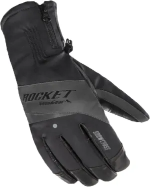 Joe Rocket Snowcross Men's Snowmobile Gloves - Black/Grey/Small