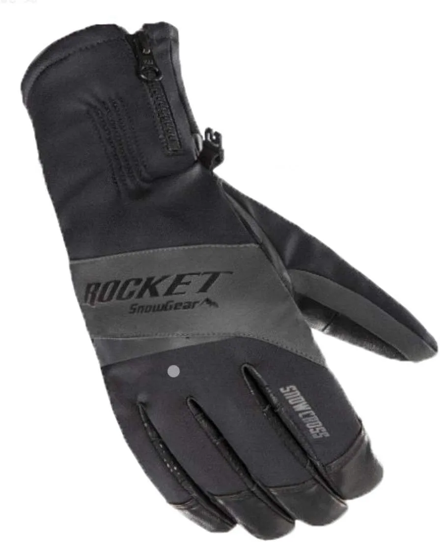 Joe Rocket Snowcross Men's Snowmobile Gloves - Black/Grey/X-Large