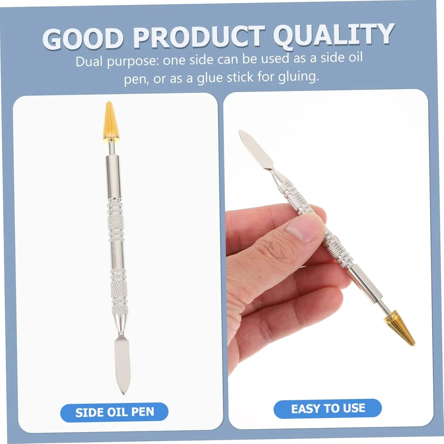 jojofuny 1Pc Leather Sealing Pen Ergonomic Dual Use Oil Pen for DIY Leather Edging for Handbags and Belts Maintenance