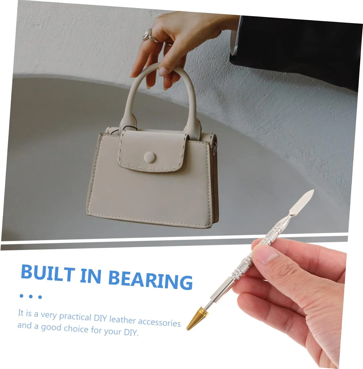jojofuny 1Pc Leather Sealing Pen Ergonomic Dual Use Oil Pen for DIY Leather Edging for Handbags and Belts Maintenance