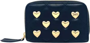 Juicy Couture Women's Medium Double Zip-Around Wallet (Colorful Love Liquorice)