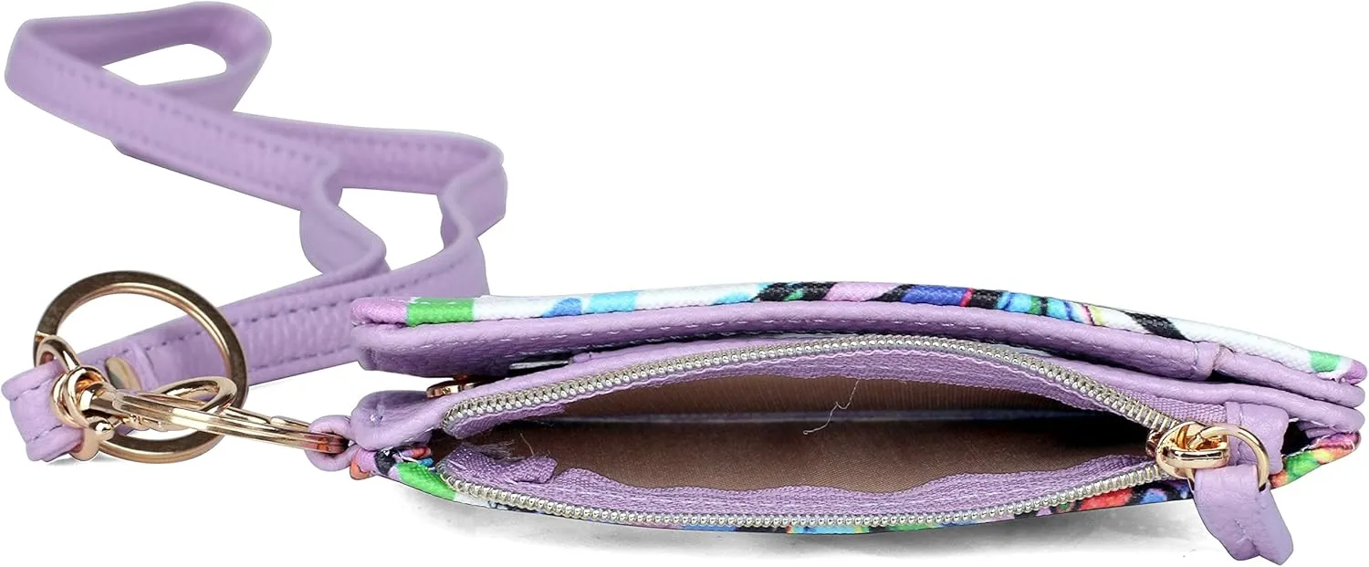 Julia Buxton Butterflies Printed Vegan Leather Everywhere Lanyard
