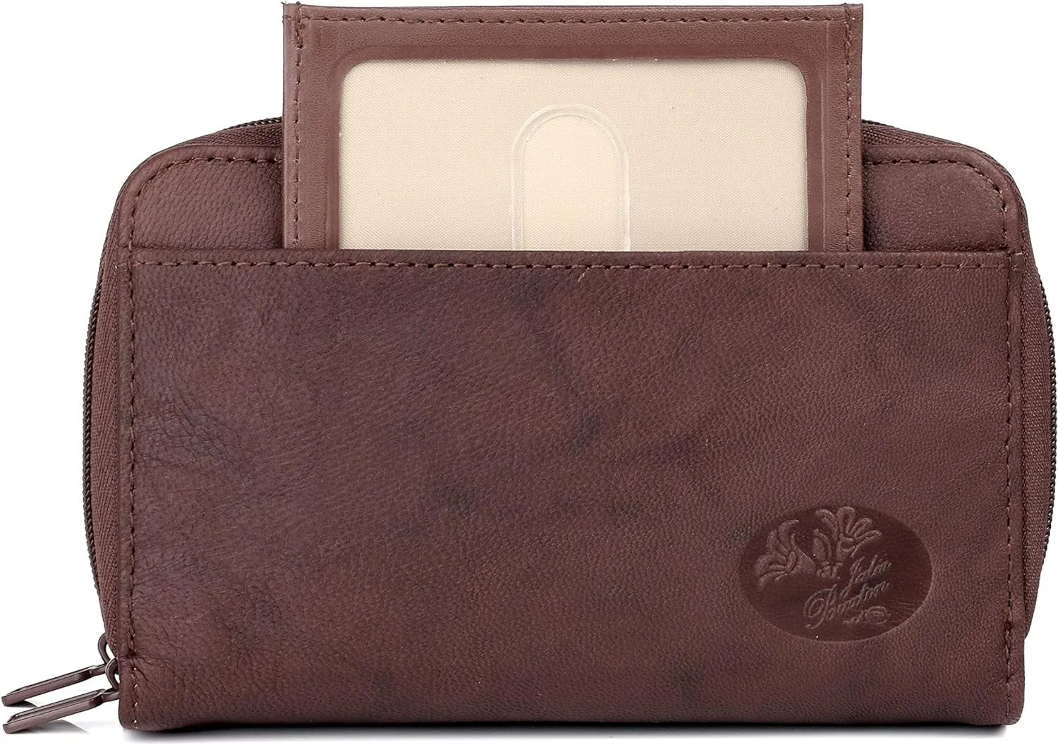 Julia Buxton Heiress Double Zip Organizer® Mahogany