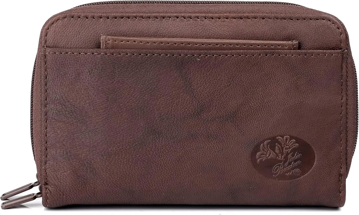 Julia Buxton Heiress Double Zip Organizer® Mahogany