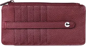 Julia Buxton Hudson Pik-Me-Up® Thin Card Holder Red