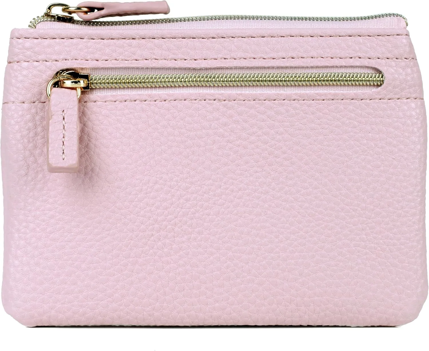 Julia Buxton Solid Pebble Vegan Leather Lg ID Coin Case