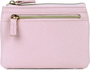 Julia Buxton Solid Pebble Vegan Leather Lg ID Coin Case