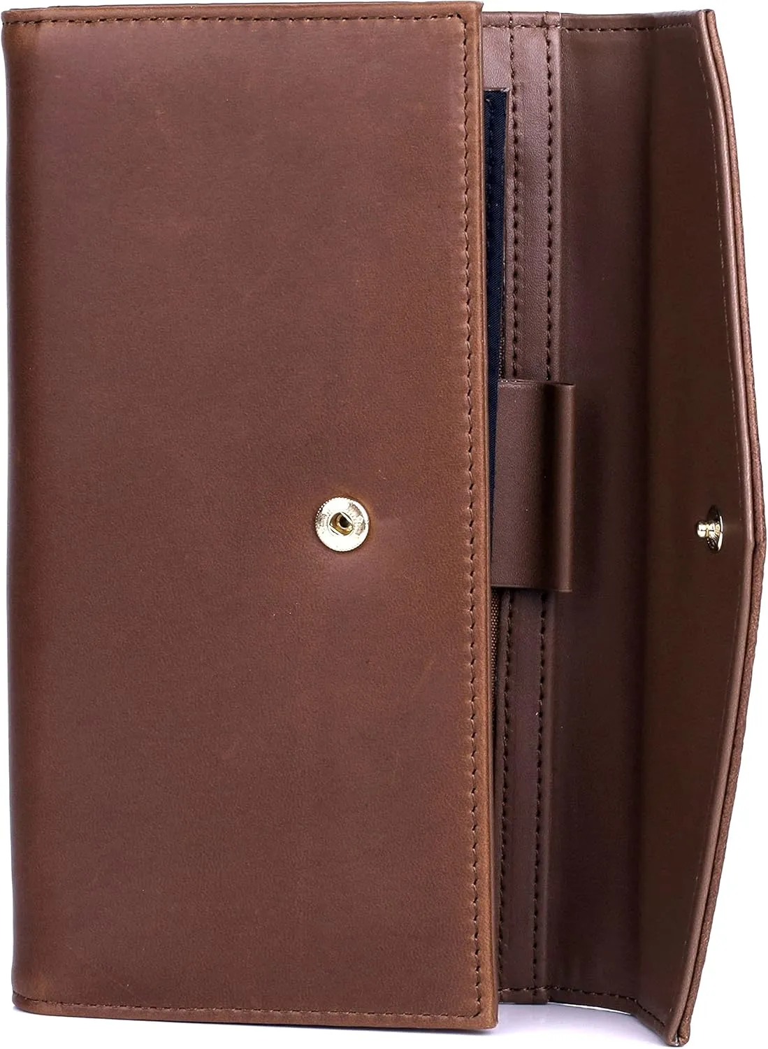 Julia Buxton Tooled Leather Organizer Clutch Wallet