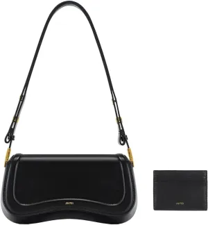 JW PEI Women's Joy Shoulder Bag - Black Card Holder - Black