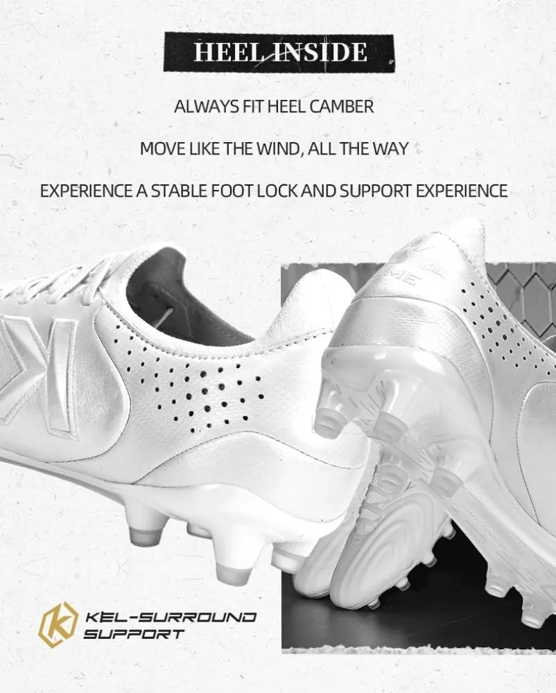 Kangaroo Leather FG Soccer Cleats for Men Pro K-Leather Lightweight Soccer Shoes Professional Race Training Shoes