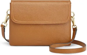 Kattee Leather Crossbody Bag for Women, Small Cross Body Shoulder Bags Purse for Women Trendy Designer Handbag