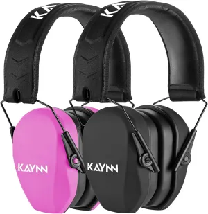 KAYNN 018 Shooting Range Ear Protection NRR 27dB, Adjustable Compact Noise Reduction Hearing Protect Slim Shoot Earmuffs