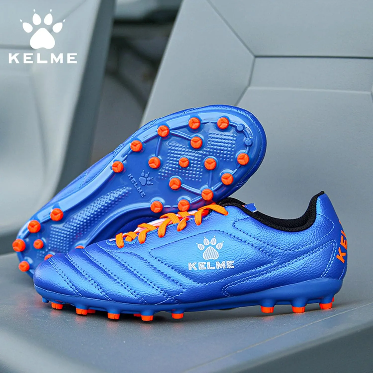KELME K-Fighting AG Soccer Cleats, Mens Womens Unisex Outdoor Soccer Shoes, Artificial Grass Football, Youth