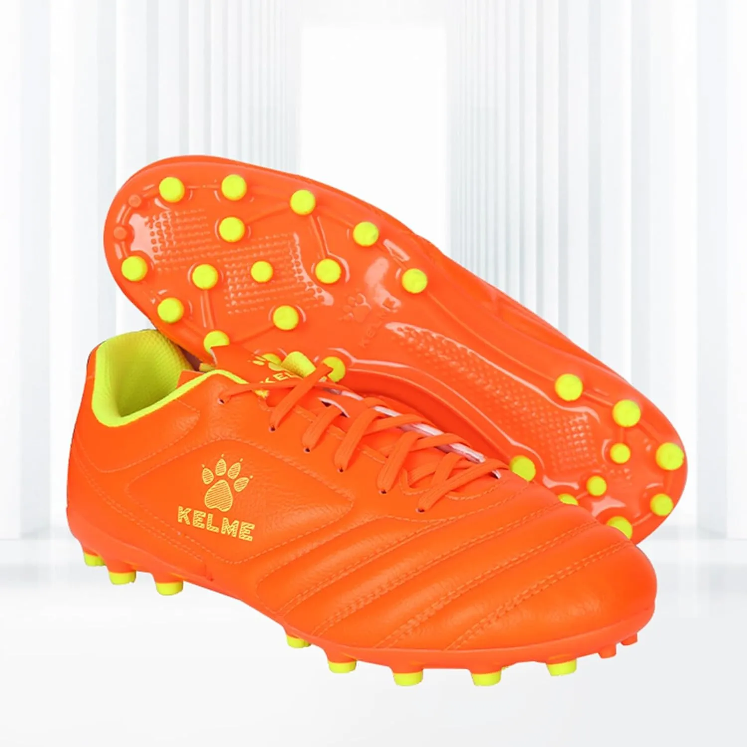 KELME K-Fighting AG Soccer Cleats, Microfibre Leather, Mens Womens Unisex Outdoor Soccer Shoes, Artificial Grass Football, Youth