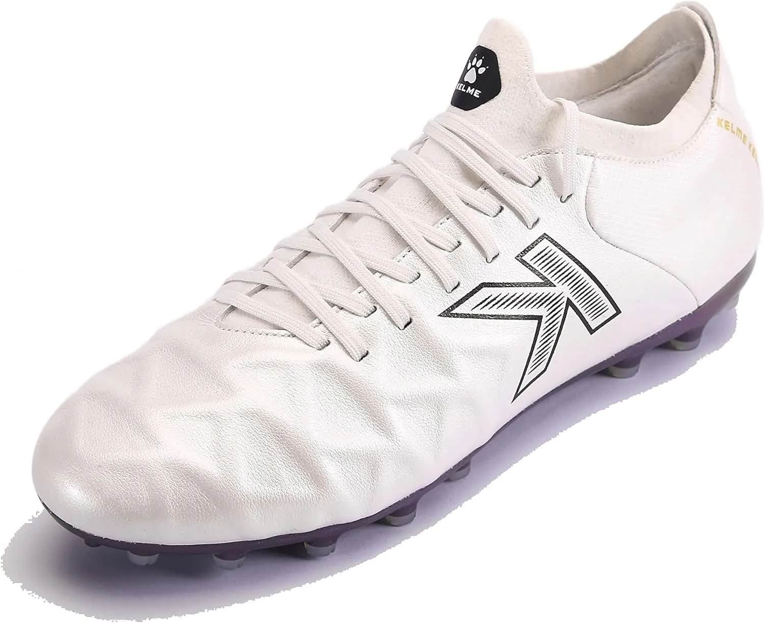 KELME Soccer Cleats Calfskin Leather Men's and Women's - Soccer Shoes Outdoor/Indoor Unisex Adult Sizes - Artificial Grass AG