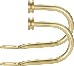 Kemmie Brass Holdbacks - Elegant Curtain Decor