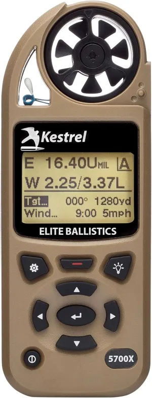 Kestrel 5700X Elite Weather Meter with Applied Ballistics, Berry Compliant