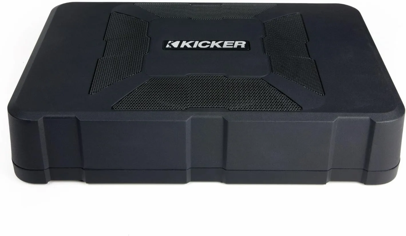 Kicker 11HS8 8” 150 Watt Hideaway Compact Car Audio Powered Subwoofer Sub HS8