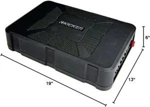 Kicker 11HS8 Hideaway Compact 8in Powered HS8 Sub Box (Renewed)