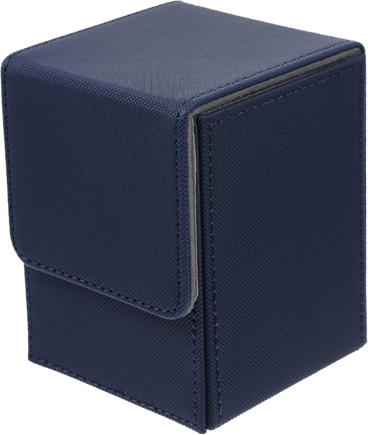 Kisangel Card Box Pu Leather Case for Home Desktop Card Organizer Storage Holder Safe Material Lightweight Compact Design