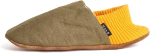 Kolo Linen House Shoes, Ultra-Soft Lining, Camel Suede Sole, For Men and Women