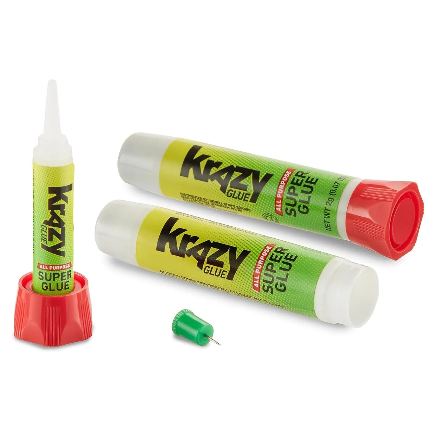 Krazy Glue Precision Tip Glue, Clear 12 Count
