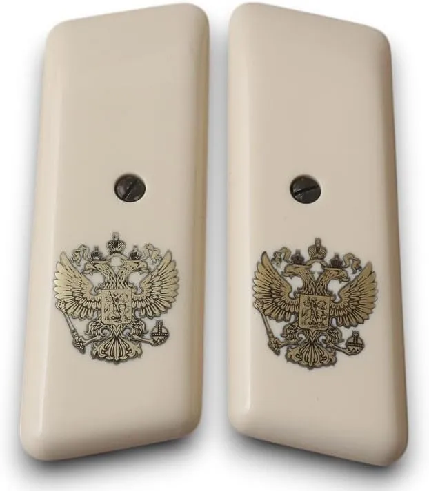 KSD Brand Ivory Acrylic Grips Compatible for Tokarev M 57 / TT-30 (KSD-01689)