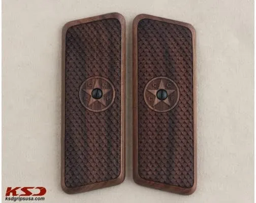 KSD Brand Walnut Grips Compatible for Tokarev M 57 / TT-30 (KSD-01697)