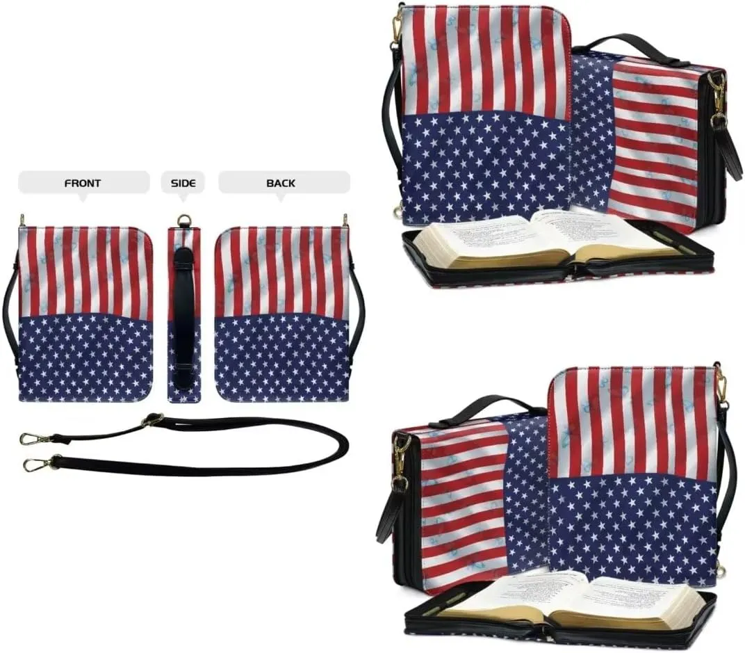 Kuiaobaty Bible Protective Case for Women PU Leather Bible Carrying Bag Holy Bible Cover