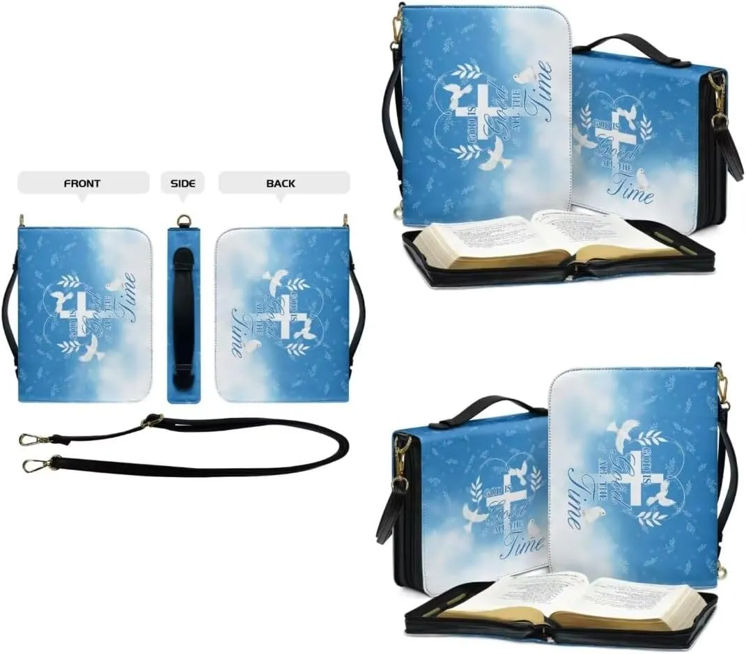 Kuiaobaty Large Bible Covers for Women PU Leather Bible Carrying Bag Thicken Bible Bag Set