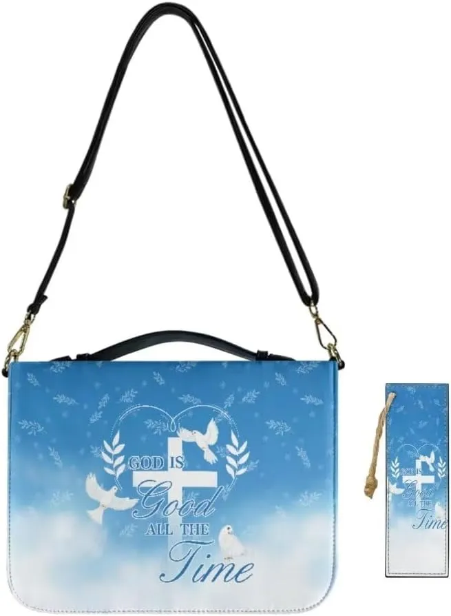 Kuiaobaty Large Bible Covers for Women PU Leather Bible Carrying Bag Thicken Bible Bag Set