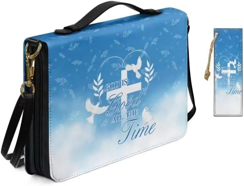 Kuiaobaty Large Bible Covers for Women PU Leather Bible Carrying Bag Thicken Bible Bag Set