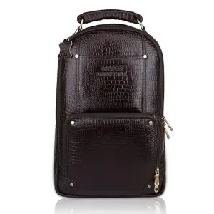 Laksh Croco Genuine Leather Backpack Hive
