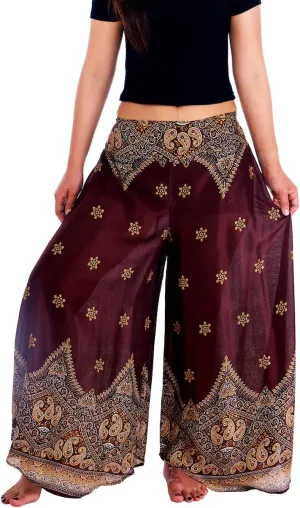 Lannaclothesdesign Palazzo Pants for Women Wide Leg Boho Harem Yoga Pants S M L XL Sizes