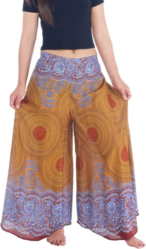 Lannaclothesdesign Palazzo Pants for Women Wide Leg Boho Harem Yoga Pants S M L XL Sizes