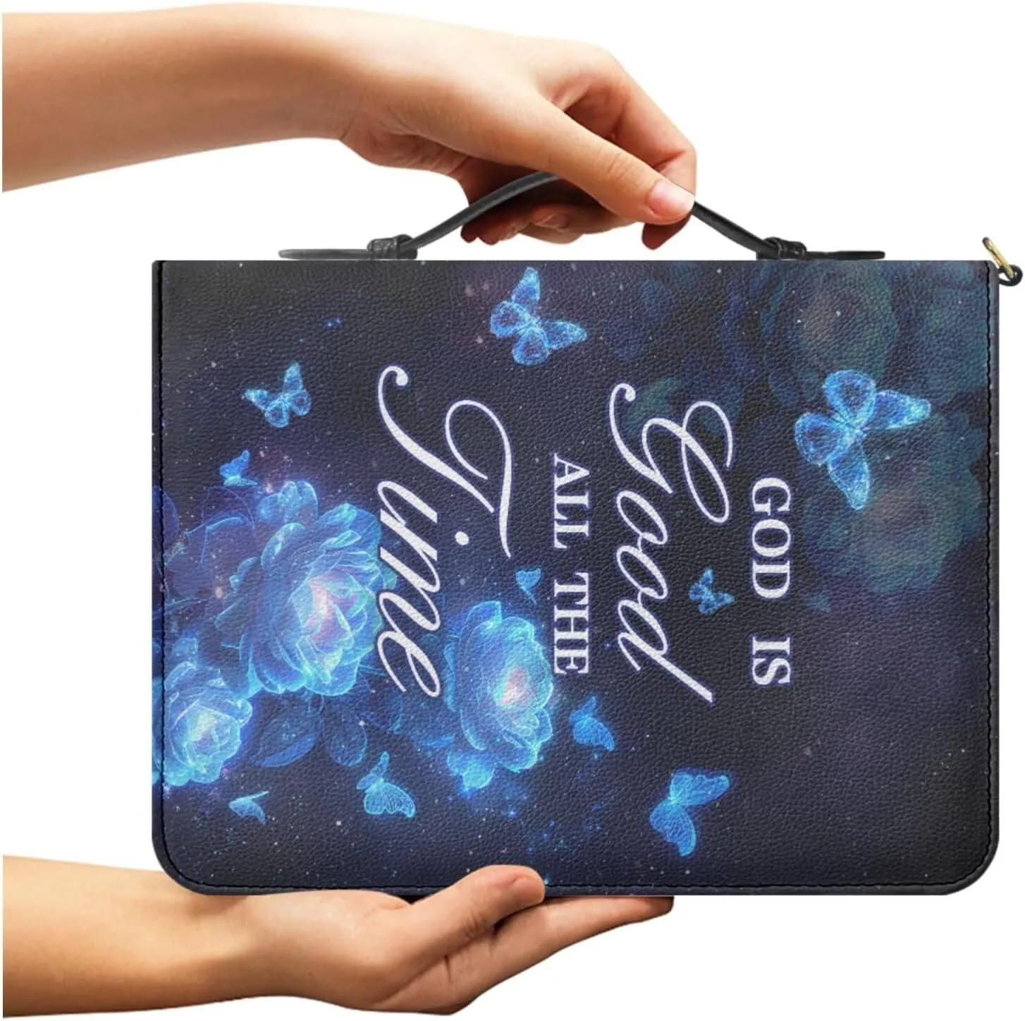 Large Bible Cover Case For Women Men Leather Bible Case With Bookmark Church Bag Book Carrying Case