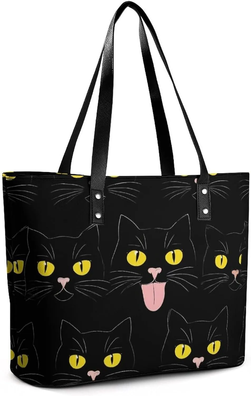 Large Leather Tote Bag Travel Work Daily Essentials Handbag For Women Men