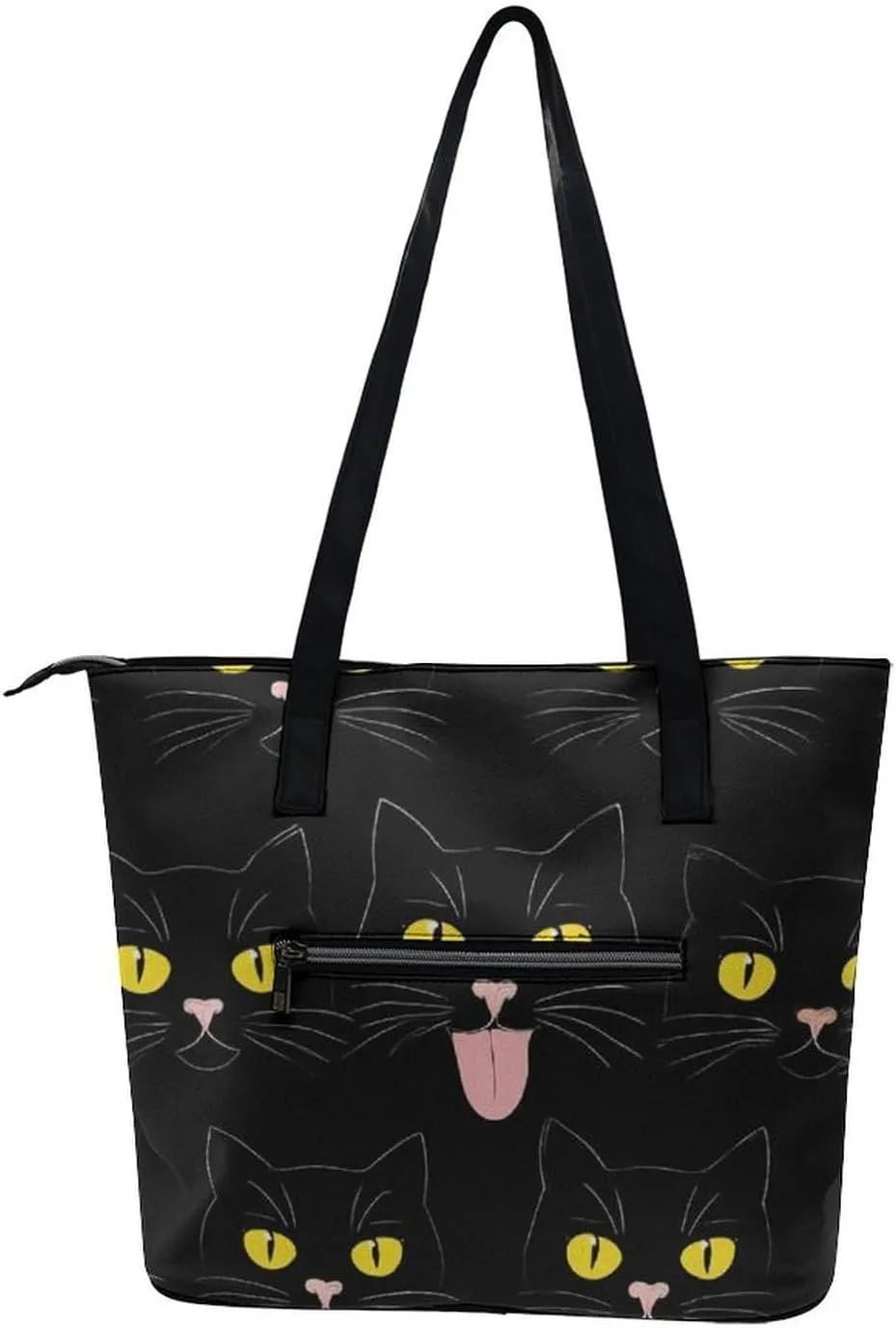 Large Leather Tote Bag Travel Work Daily Essentials Handbag For Women Men