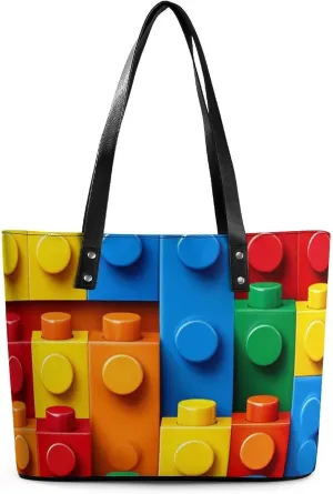 Large Leather Tote Bag Travel Work Daily Essentials Handbag For Women Men