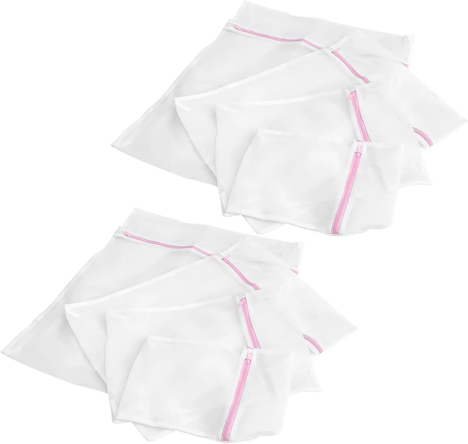 Large Travel Laundry Bag 8pcs Polyester Mesh Washing Bag Safe for Delicate Fabrics Easy to Cle