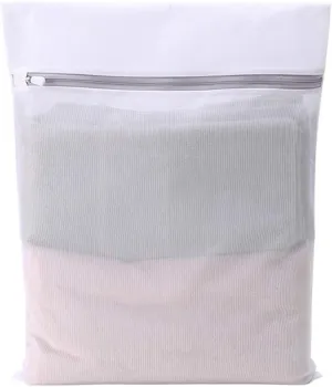 Laundry Bag Blouse, Hosiery, Stocking, Underwear, Bra Lingerie, Travel Laundry Bag Thicken Fine Mesh Net Washing Zipper Pouch White Large