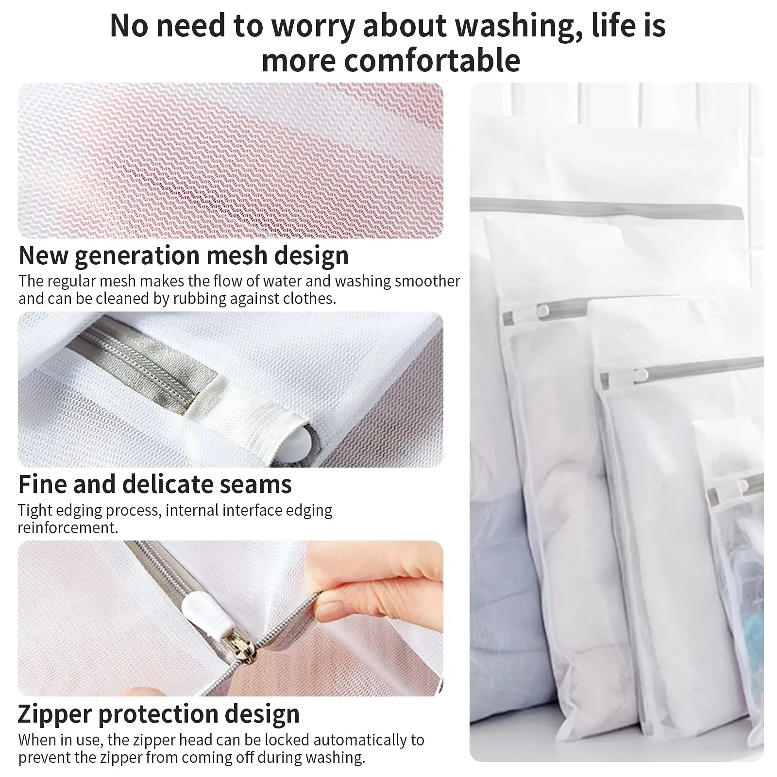 Laundry Bag: Mesh Wash Bag for Clothes & Shoes