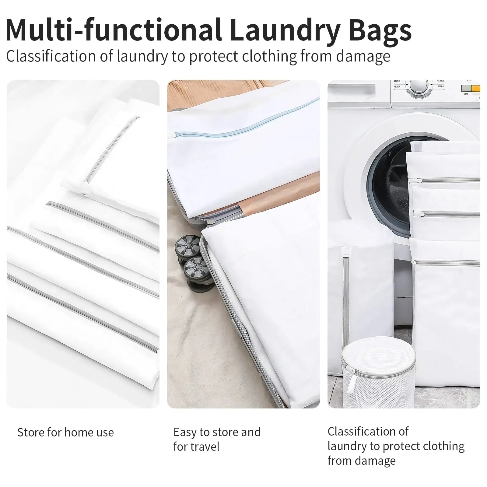 Laundry Bag: Mesh Wash Bag for Clothes & Shoes