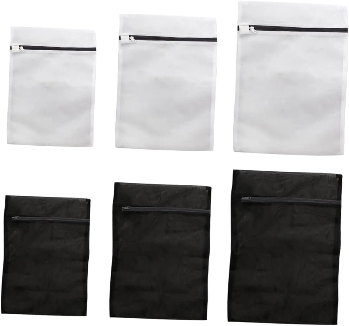 Laundry Bag Set 6pcs Honeycomb Mesh Washing Bags for Lingerie Sweaters Baby Clothes